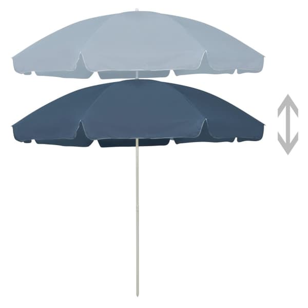 vidaXL Strandparasoll blå 300 cm