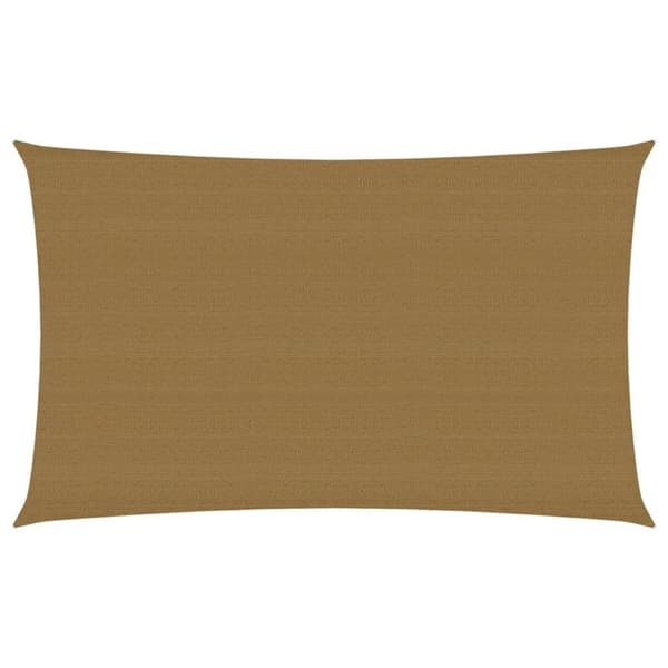 vidaXL solsejl 160 g/m² 5x8 m HDPE gråbrun