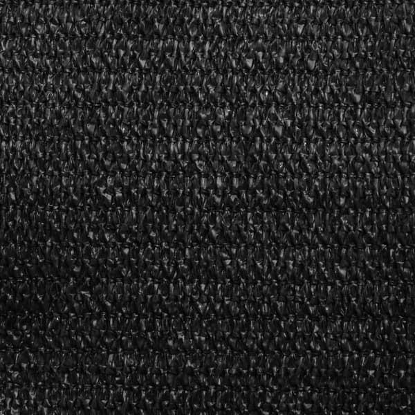 vidaXL solsejl 7x7 m 160 g/m² HDPE sort