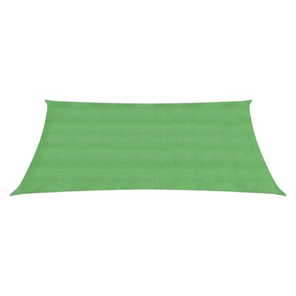 vidaXL Aurinkopurje 160 g/m² vaaleanvihreä 6x7 m HDPE