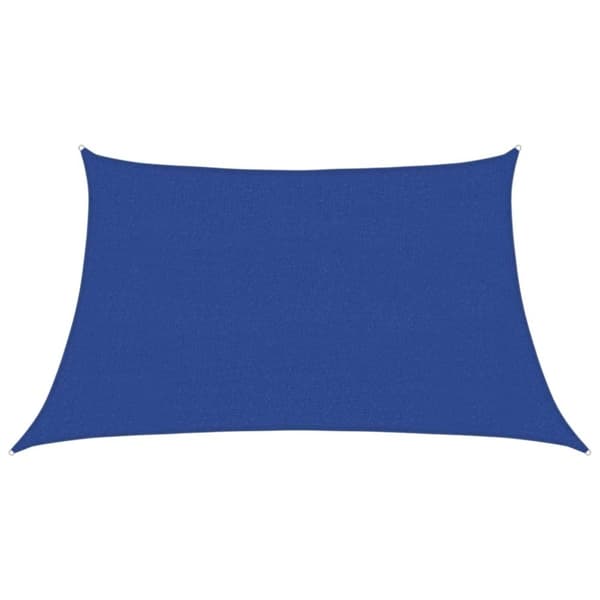 vidaXL Solseil 160 g/m² blå 3/4x2 m HDPE