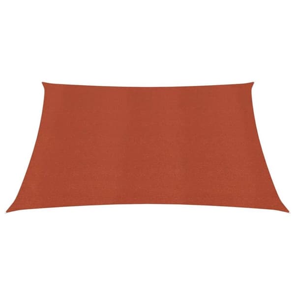 vidaXL Solseil 160 g/m² terrakotta 7x7 m HDPE