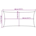 Miniatyrbilde 11 av 11: vidaXL Solseil 160 g/m² svart 2x4 m HDPE