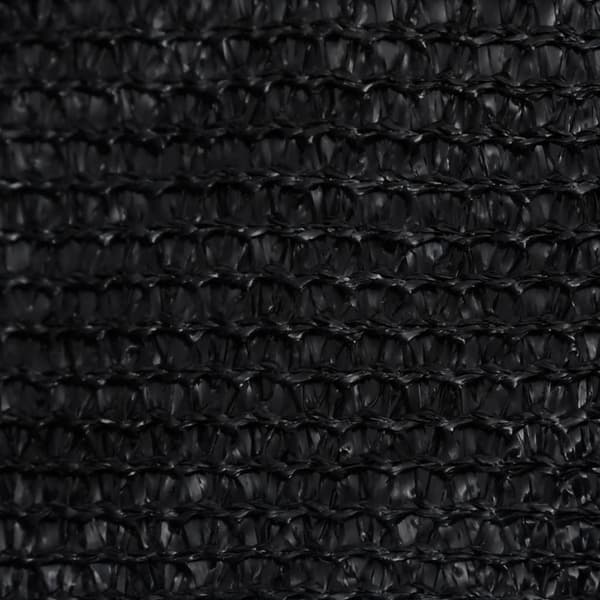 vidaXL Aurinkopurje 160 g/m² musta 5x5x6 m HDPE