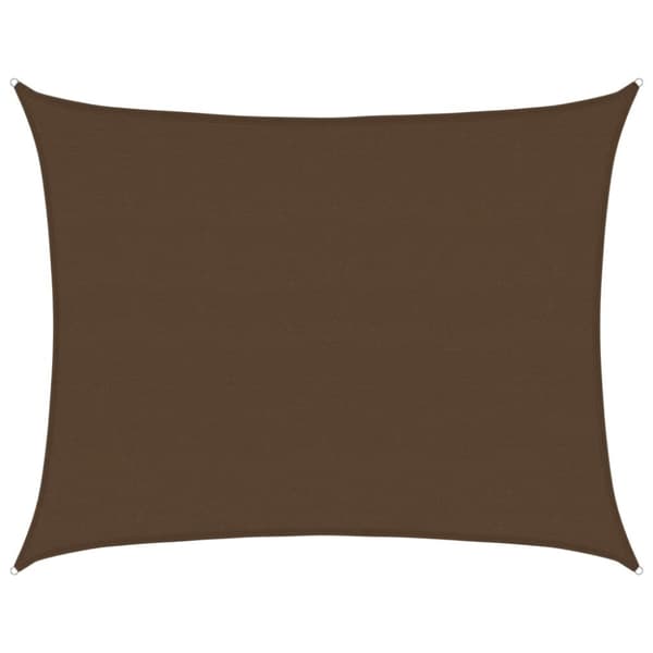 vidaXL Aurinkopurje 160 g/m² ruskea 6x8 m HDPE