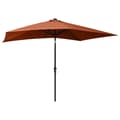 Miniatyrbillede 4 af 11: vidaXL parasol med LED-lys og stålstang 2x3 m terrakotta