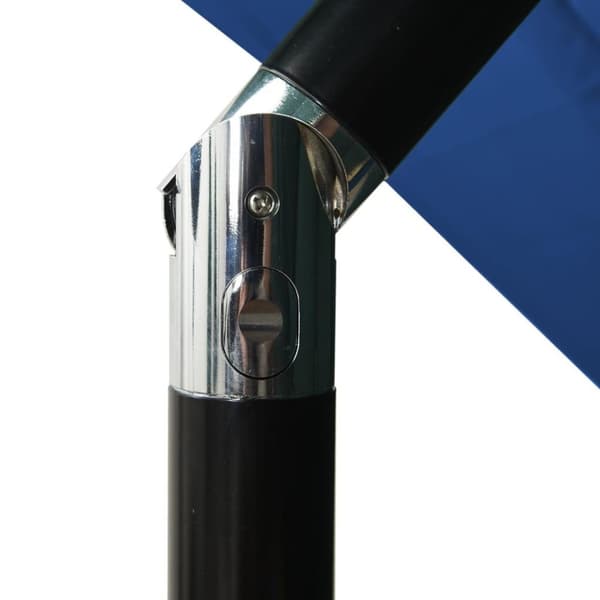 vidaXL parasol med aluminiumsstang i 3 niveauer 2,5x2,5 m azurblå