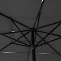 Miniatyrbillede 2 af 8: vidaXL parasol 2,5x2,5 m aluminiumsstang 3 niveauer antracitgrå