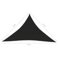 Miniatyrbilde 8 av 11: vidaXL Solseil 160 g/m² svart 5x5x6 m HDPE