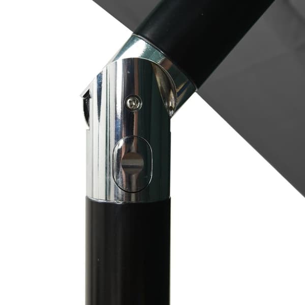 vidaXL Hageparasoll med aluminiumsstang 3 nivåer antrasitt 2,5x2,5 m
