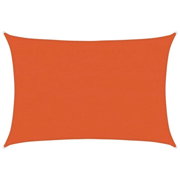 vidaXL solsejl 4x6 m 160 g/m² HDPE orange