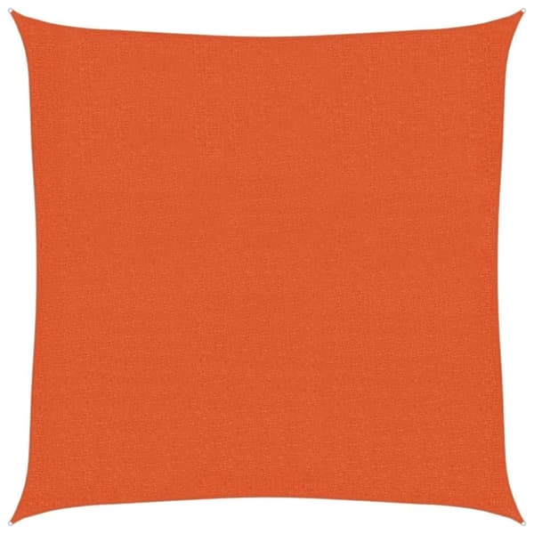 vidaXL solsejl 2x2 m 160 g/m² HDPE orange