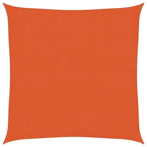 vidaXL solsejl 3x3 m 160 g/m² HDPE orange