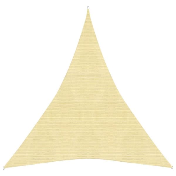 vidaXL Solsegel 160 g/m² beige 5x7x7 m HDPE