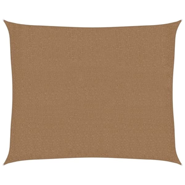 vidaXL Solseil 160 g/m² gråbrun 2,5x3 m HDPE