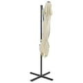Pikkukuva 5 / 8: vidaXL Aurinkovarjo cantilever tuplakatolla 250x250 cm hiekka