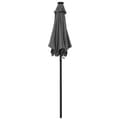 Miniatyrbilde 3 av 9: vidaXL Parasoll med LED-lys antrasitt 200x211 cm aluminium