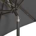 Miniatyrbilde 6 av 9: vidaXL Parasoll med LED-lys antrasitt 200x211 cm aluminium