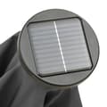 Miniatyrbilde 8 av 9: vidaXL Parasoll med LED-lys antrasitt 200x211 cm aluminium