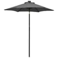 Miniatyrbilde 1 av 9: vidaXL Parasoll med LED-lys antrasitt 200x211 cm aluminium