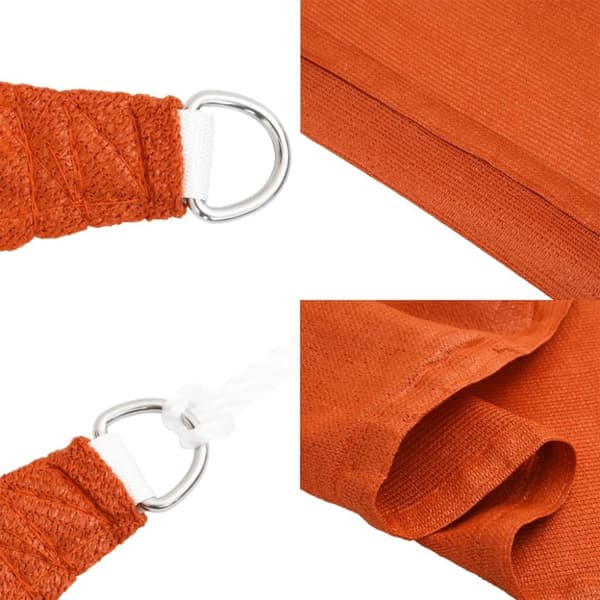 vidaXL Aurinkopurje 160 g/m² oranssi 2x2,5 m HDPE