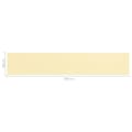 Pikkukuva 5 / 5: vidaXL Parvekkeen suoja beige 90x500 cm HDPE