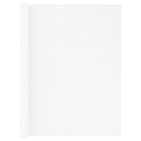 vidaXL Balkongskärm vit 120x400 cm HDPE