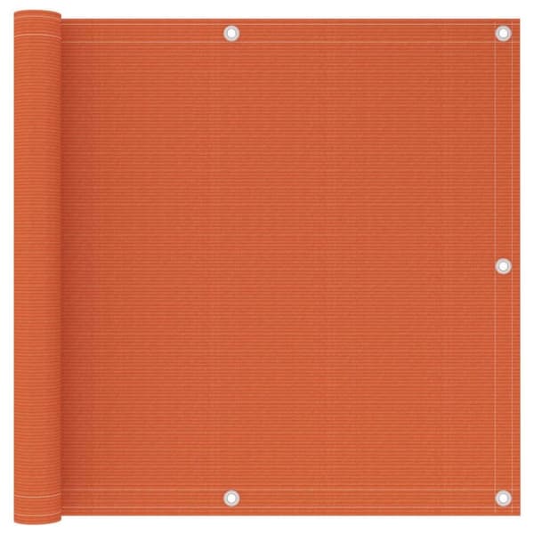 vidaXL altanafskærmning 90x400 cm HDPE orange