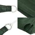 Miniatyrbilde 6 av 6: vidaXL Solseil 160 g/m² mørkegrønn 2,5x2,5x3,5 m HDPE