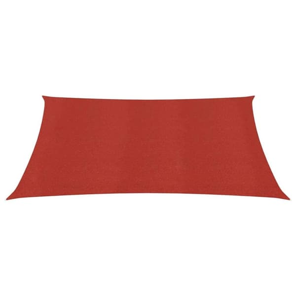 vidaXL Aurinkopurje 160 g/m² punainen 7x7 m HDPE