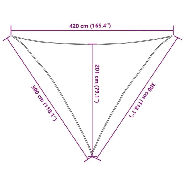 vidaXL Aurinkopurje 160 g/m² vaaleanvihreä 3x3x4,2 m HDPE