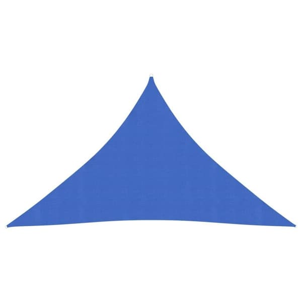 vidaXL solsejl 160 g/m² 2,5x2,5x3,5 m HDPE blå