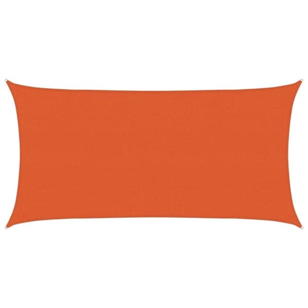 vidaXL Solsegel 160 g/m² orange 2,5x5 m HDPE