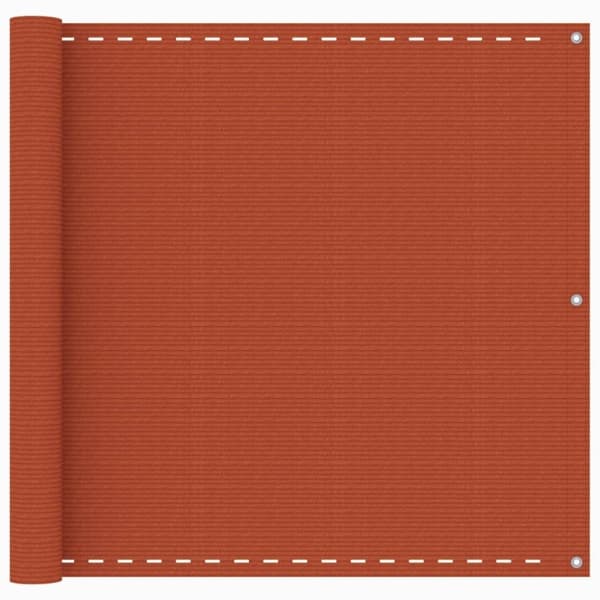 vidaXL altanafskærmning 90x500 cm HDPE orange