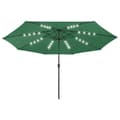 Miniatyrbillede 2 af 7: vidaXL Sonnenschirm mit LED-Beleuchtung 400 cm grøn