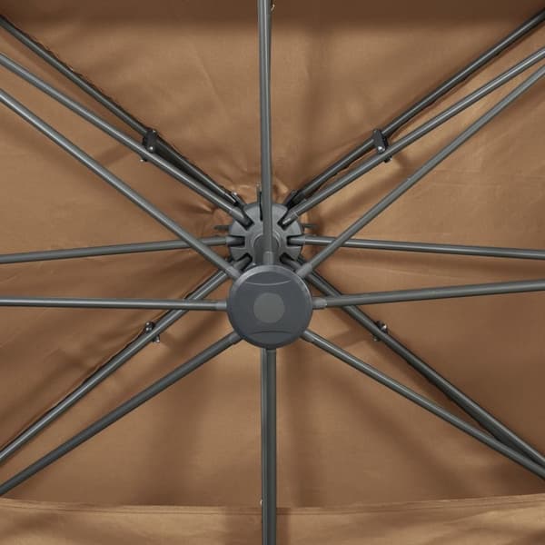 vidaXL Aurinkovarjo cantilever tuplakatolla 400x300 cm taupe