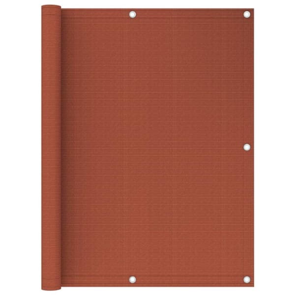 vidaXL Balkongskärm terrakotta 120x500 cm HDPE