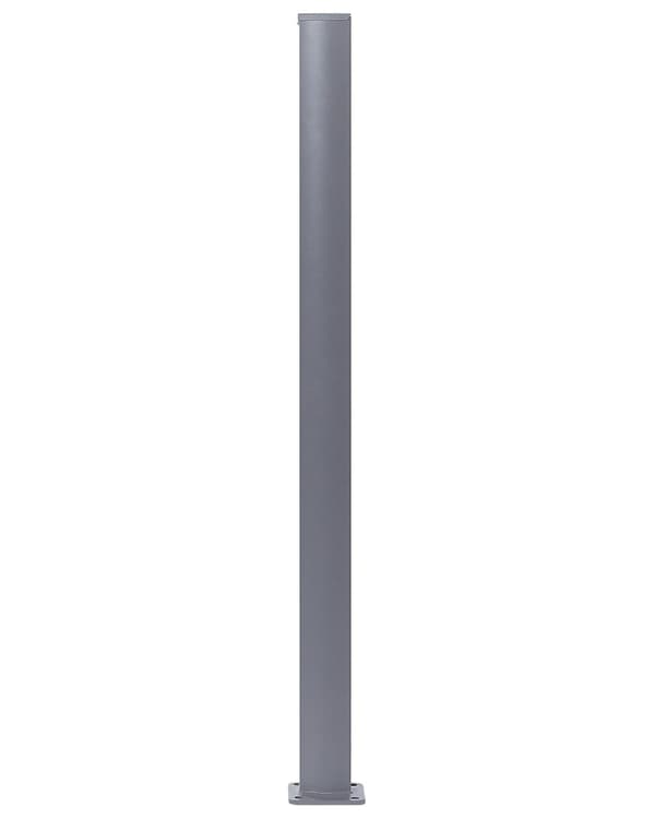 Læhegn Beige Polyester og Grå Aluminium 160 x 300 cm Læsejl Flytbar til Haven Terrasse Læskærm Afskærmning Vandtæt Stabil Sidemarkise Udendørs