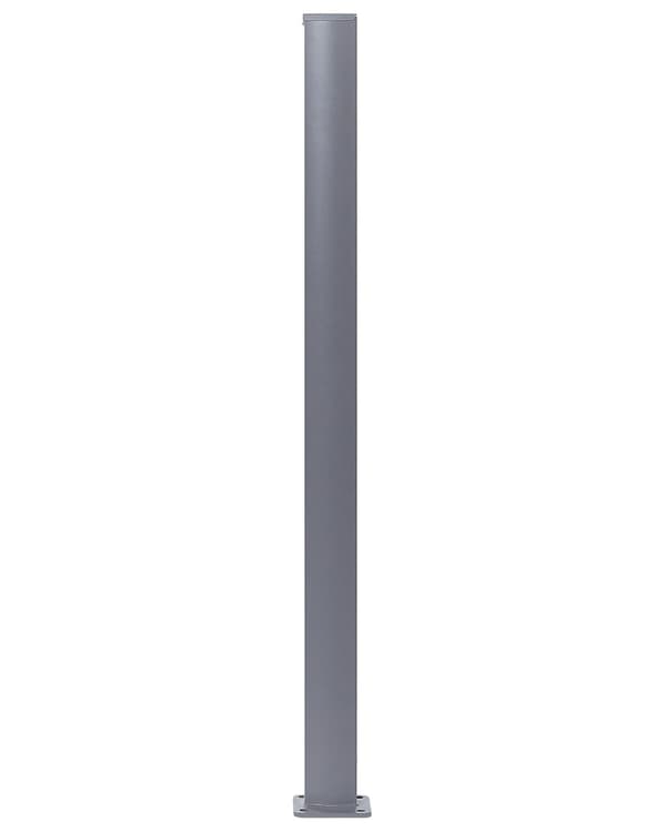 Læhegn Beige Polyester og Grå Aluminium 180 x 300 cm Læsejl Flytbar til Haven Terrasse Læskærm Afskærmning Vandtæt Stabil Sidemarkise Udendørs