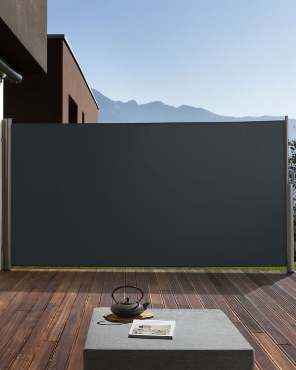 Näkösuoja puutarhaan harmaa polyesteri 160 x 300 cm moderni tyyli