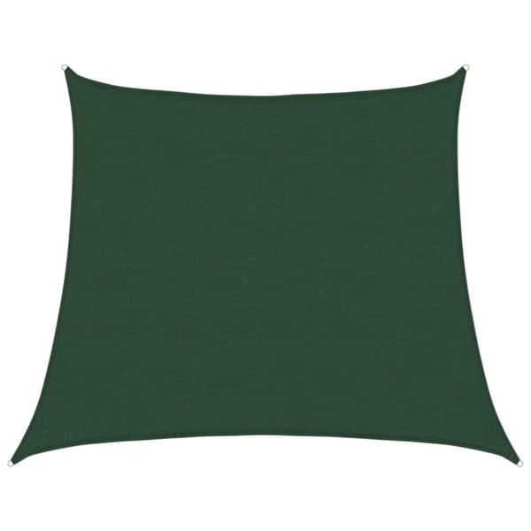 vidaXL solsejl 4/5x4 m 160 g/m² HDPE mørkegrøn