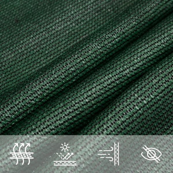 vidaXL Solsegel 160 g/m² mörkgrön 4/5x4 m HDPE