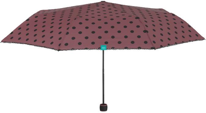 mini Timeumbrella damer 97 cm mikrofiber blå/svart