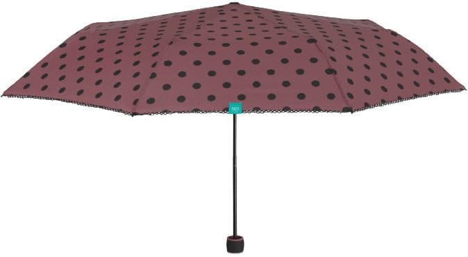 mini Timeumbrella damer 97 cm mikrofiber blå/svart