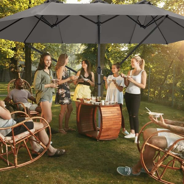 Parasol Silia 460x270cm - grå