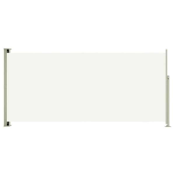 vidaXL Sisäänvedettävä terassin sivumarkiisi 140x300 cm kerma