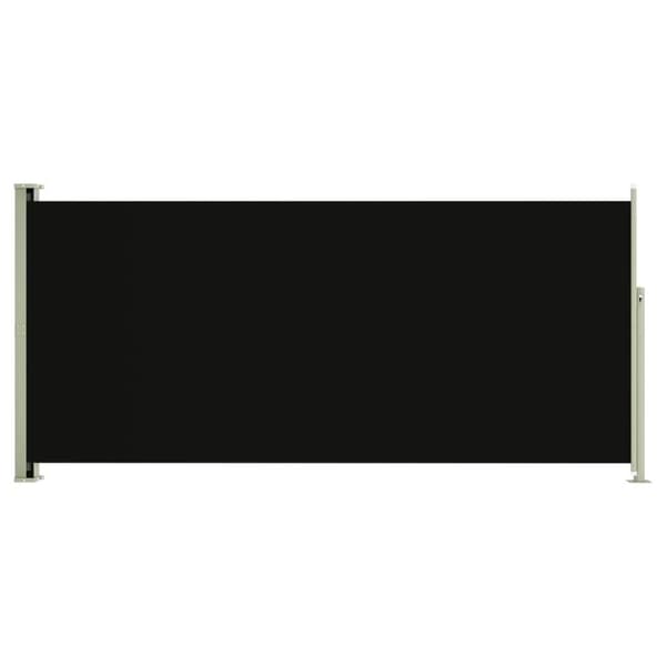 vidaXL Uttrekkbar sidemarkise 140x300 cm svart