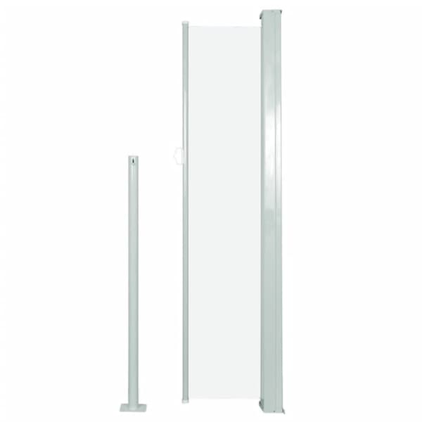 vidaXL Uttrekkbar sidemarkise 140x300 cm kremhvit