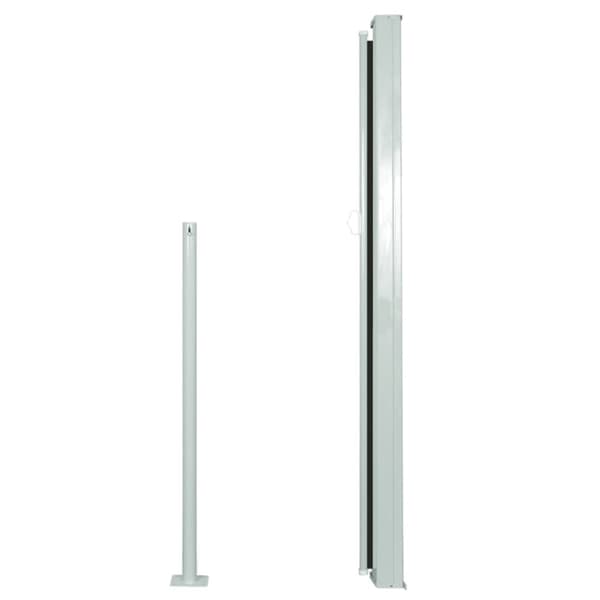 vidaXL sammenrullelig sidemarkise til terrassen 140x300 cm sort
