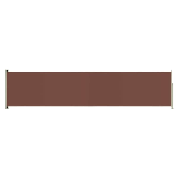vidaXL Uttrekkbar sidemarkise 140x600 cm brun